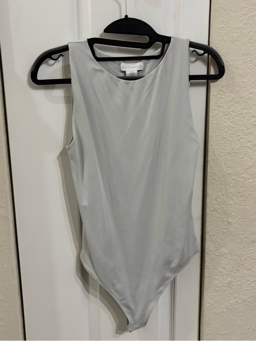 House of Harlow 1960 Gray Sleeveless Snap Bodysuit Medium